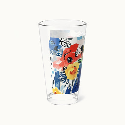 Abstract Flora Tall Mixing Glass 16oz