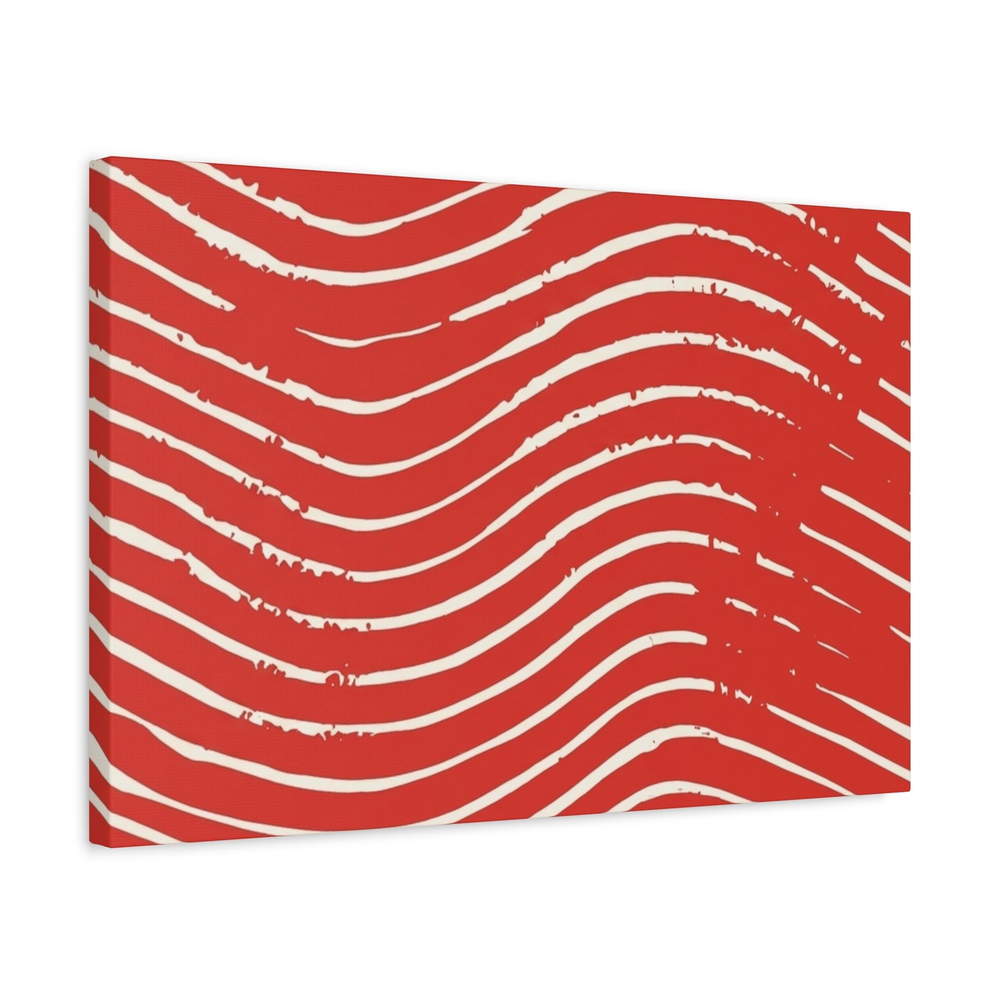 Scarlet Tide Stretched Canvas Wall Art