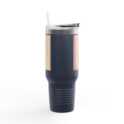 Summer Stripe 40oz Insulated Travel Mug
