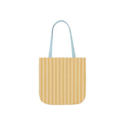 Buttercup Stripe Tote Bag with 5-Color Straps
