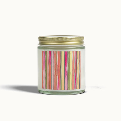 Summer Stripe Scented Candles