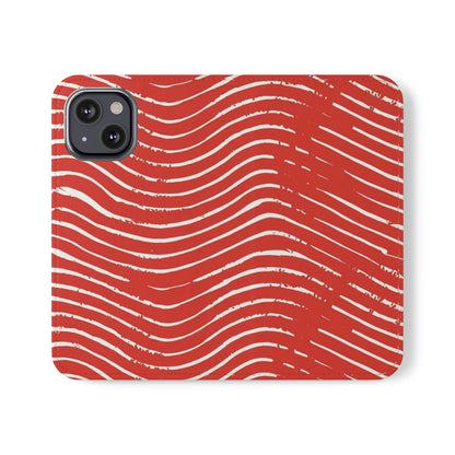 Scarlet Tide Vegan Leather Flip Case