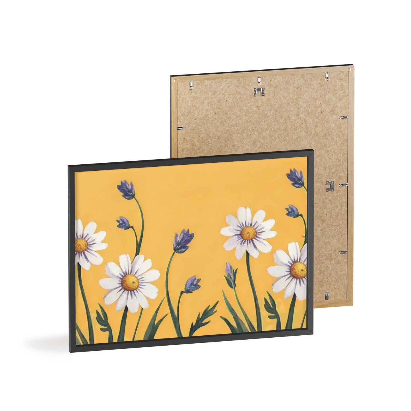 Spring Daisies Wood Framed Posters
