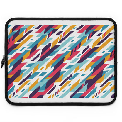 Colorful Geometric Laptop Sleeve | Vibrant Tech Accessory for Students, Professionals, College, Birthday Gift, Everyday Use