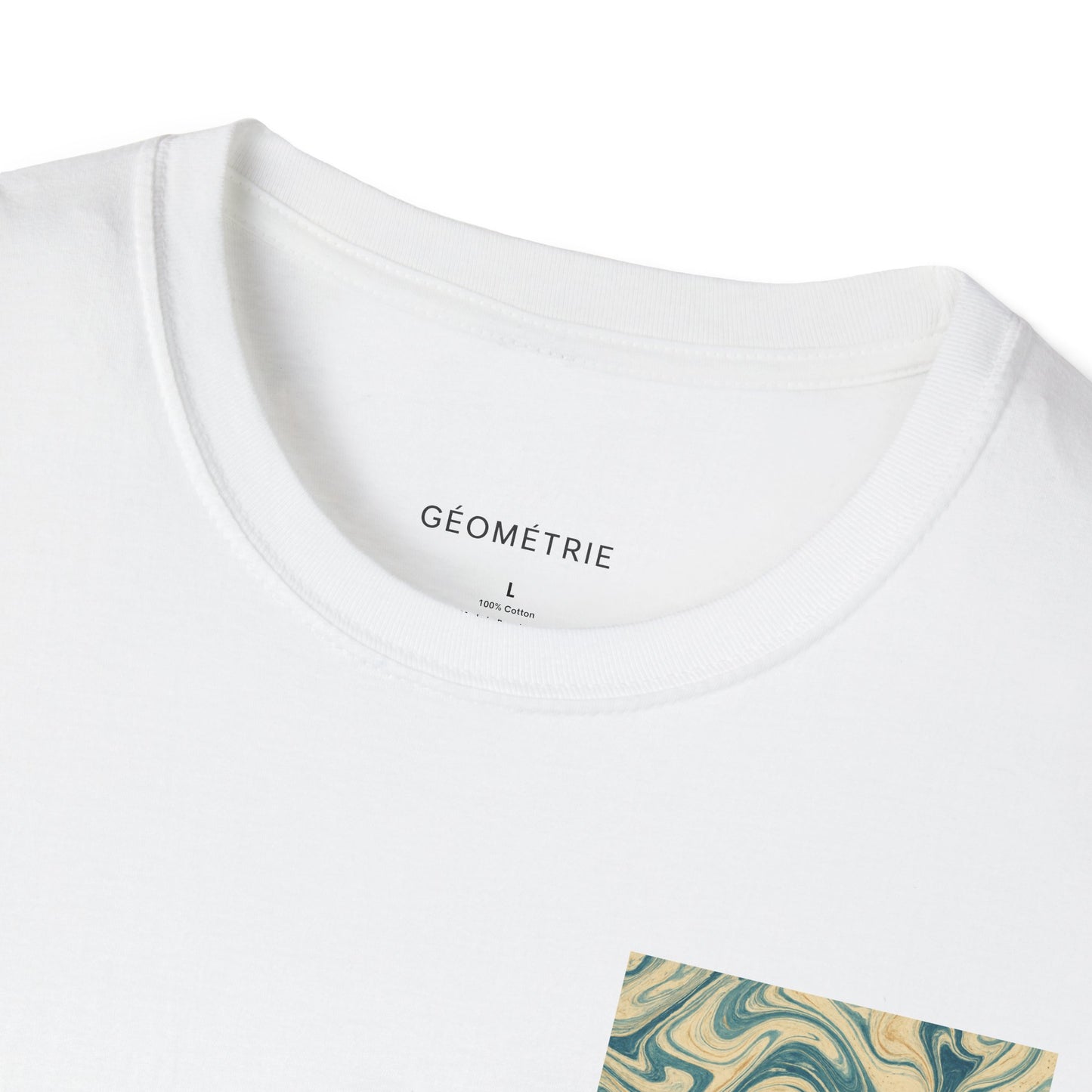 Geo Pattern Unisex Softstyle T-Shirt | Casual Everyday Tee, Graphic Shirt, Gift for Him/Her, Trendy Wear, Artsy Style (Pattern 06)