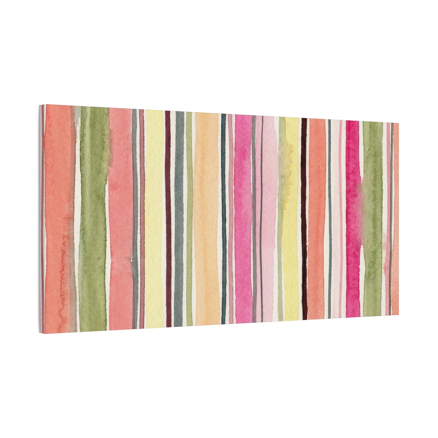 Summer Stripe Stretched Canvas Wall Art