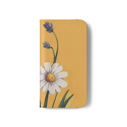 Spring Daisies Vegan Leather Flip Case