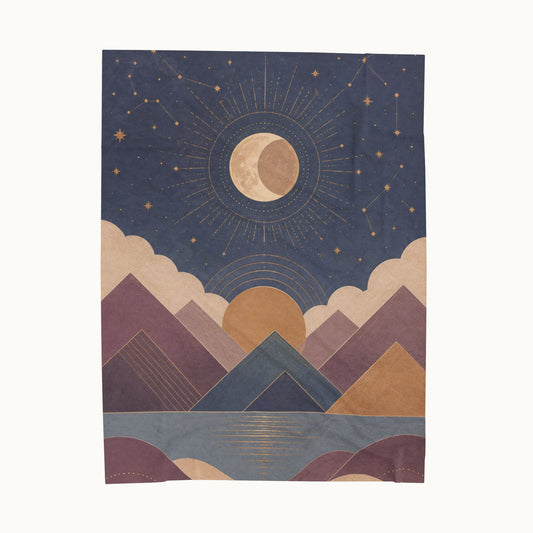 Celestial Vale Velveteen Plush Blanket
