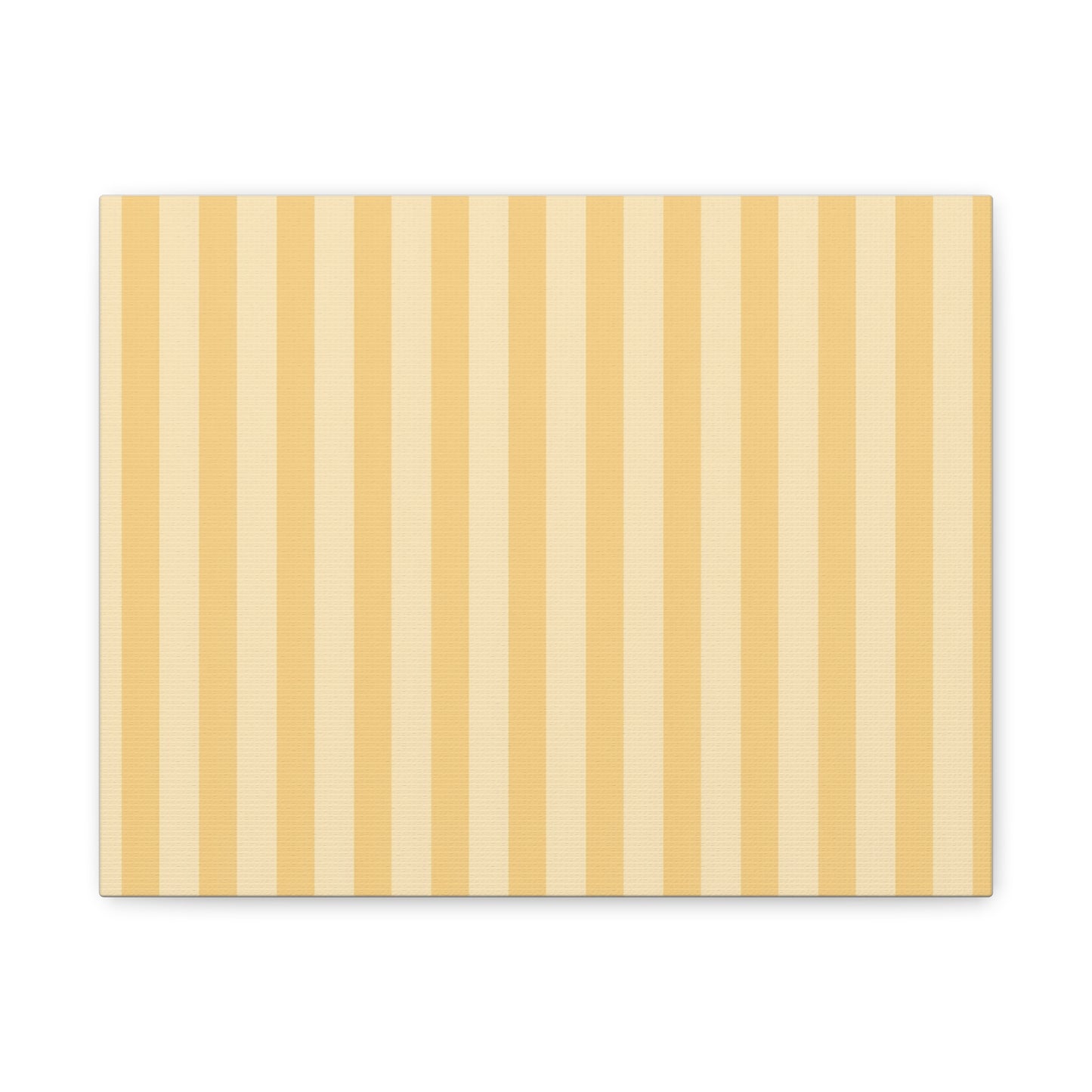 Buttercup Stripe Stretched Canvas Wall Art