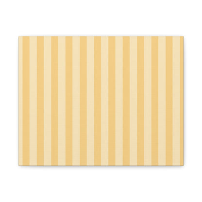 Buttercup Stripe Stretched Canvas Wall Art