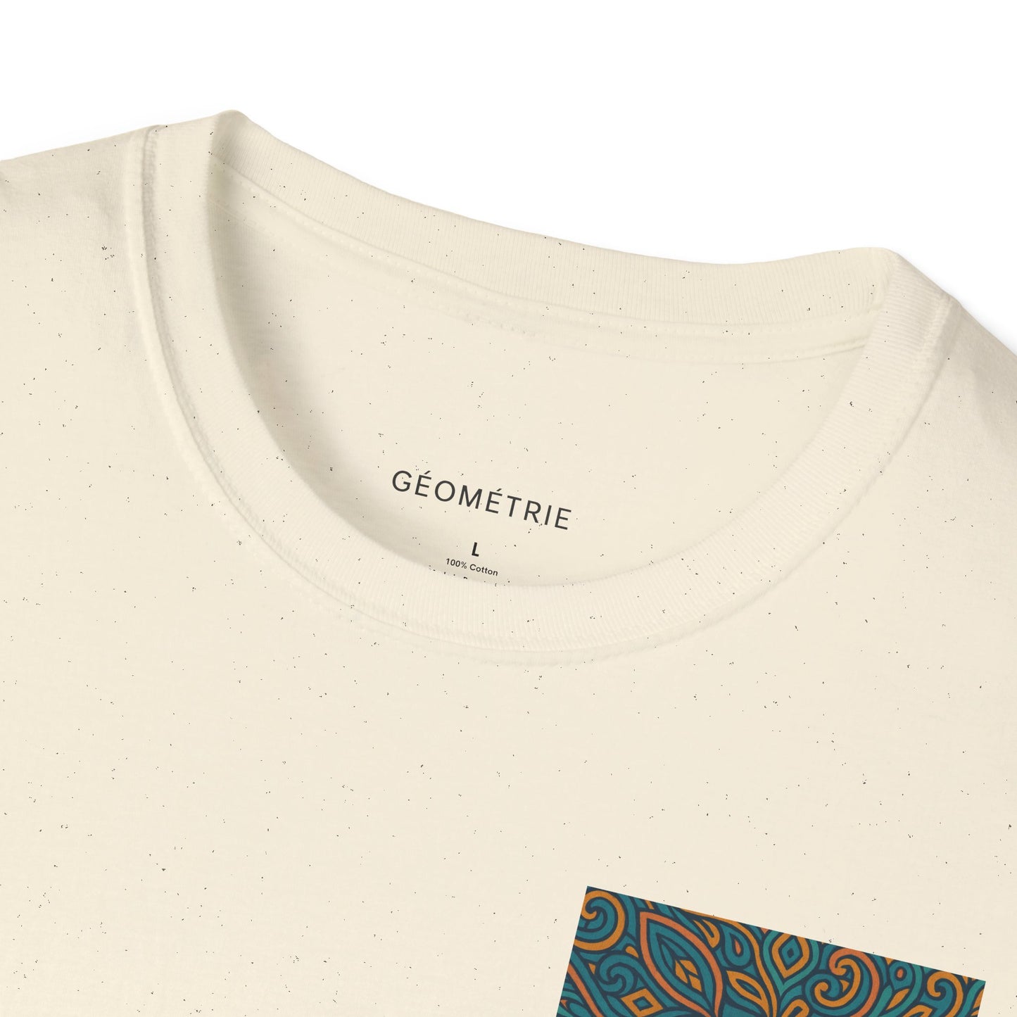 Geo Pattern Unisex Softstyle T-Shirt | Casual Everyday Tee, Graphic Shirt, Gift for Him/Her, Trendy Wear, Artsy Style (Pattern 04)