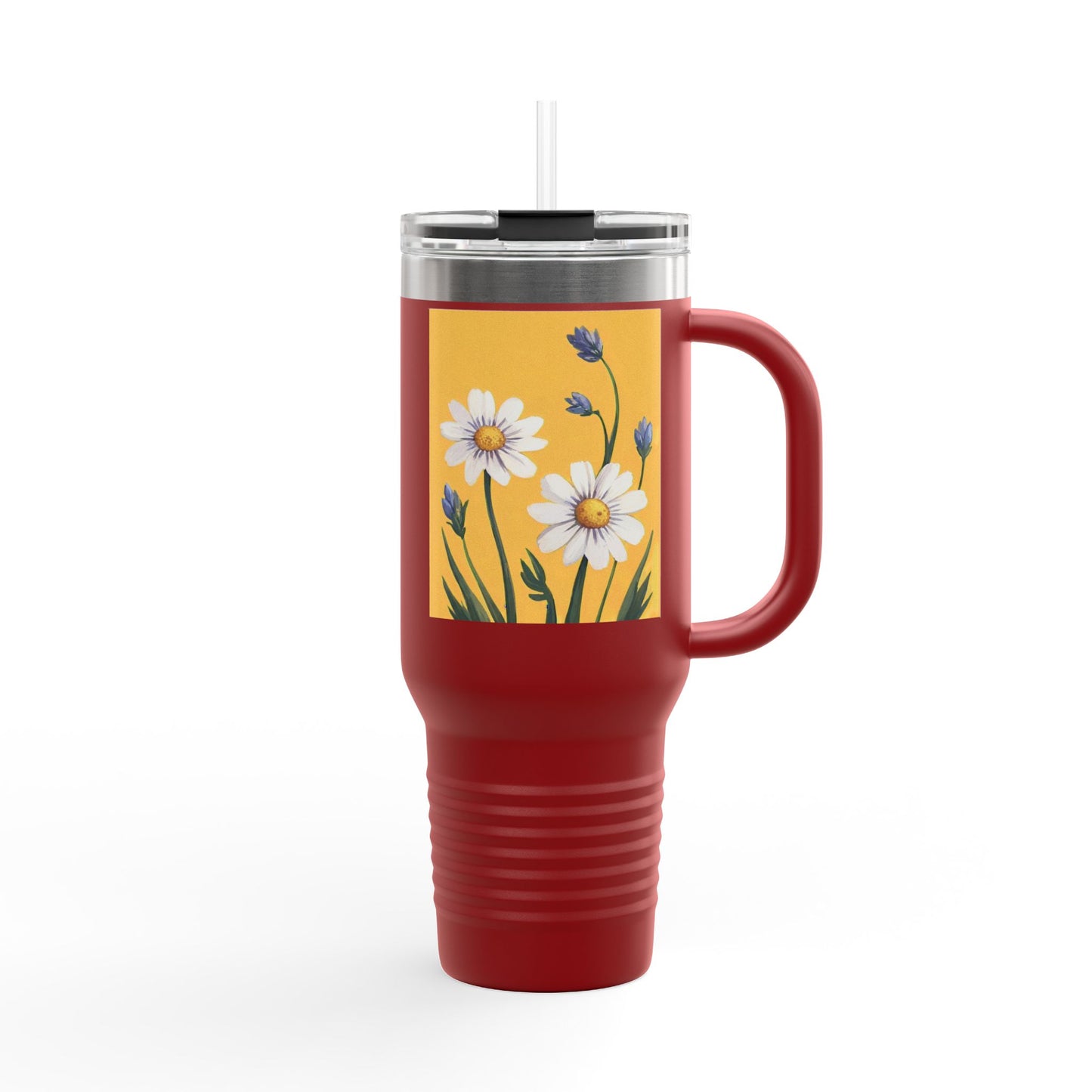Spring Daisies 40oz Insulated Travel Mug