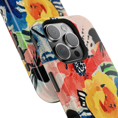 Abstract Flora Magnetic Phone Case