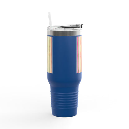 Summer Stripe 40oz Insulated Travel Mug