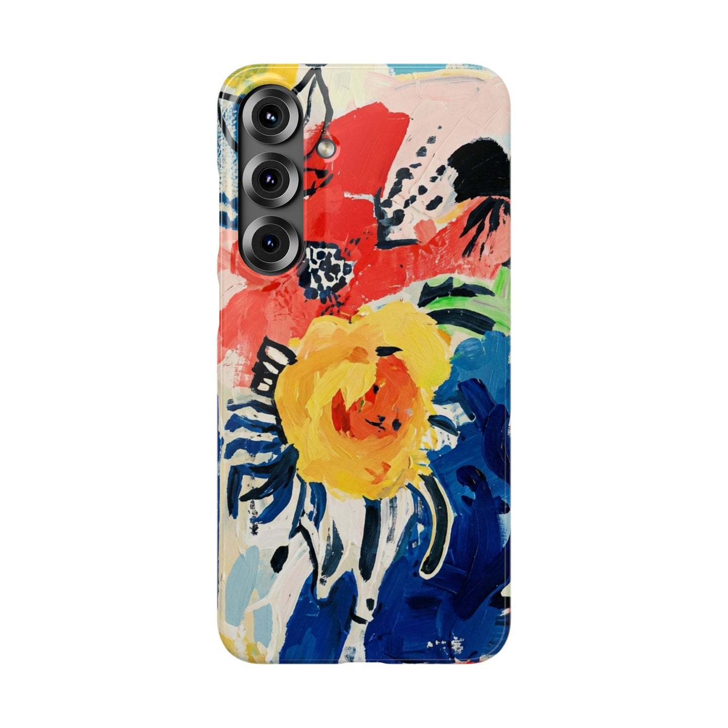 Abstract Flora Snap Phone Case