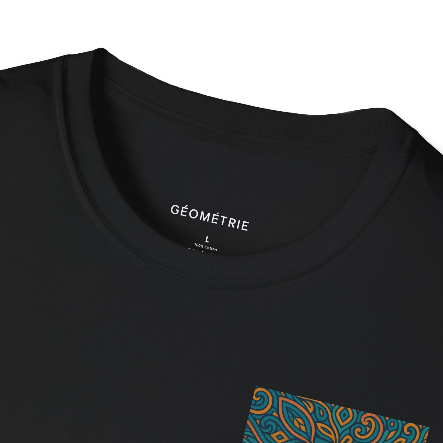 Geo Pattern Unisex Softstyle T-Shirt | Casual Everyday Tee, Graphic Shirt, Gift for Him/Her, Trendy Wear, Artsy Style (Pattern 04)