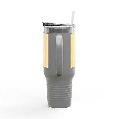 Buttercup Stripe 40oz Insulated Travel Mug