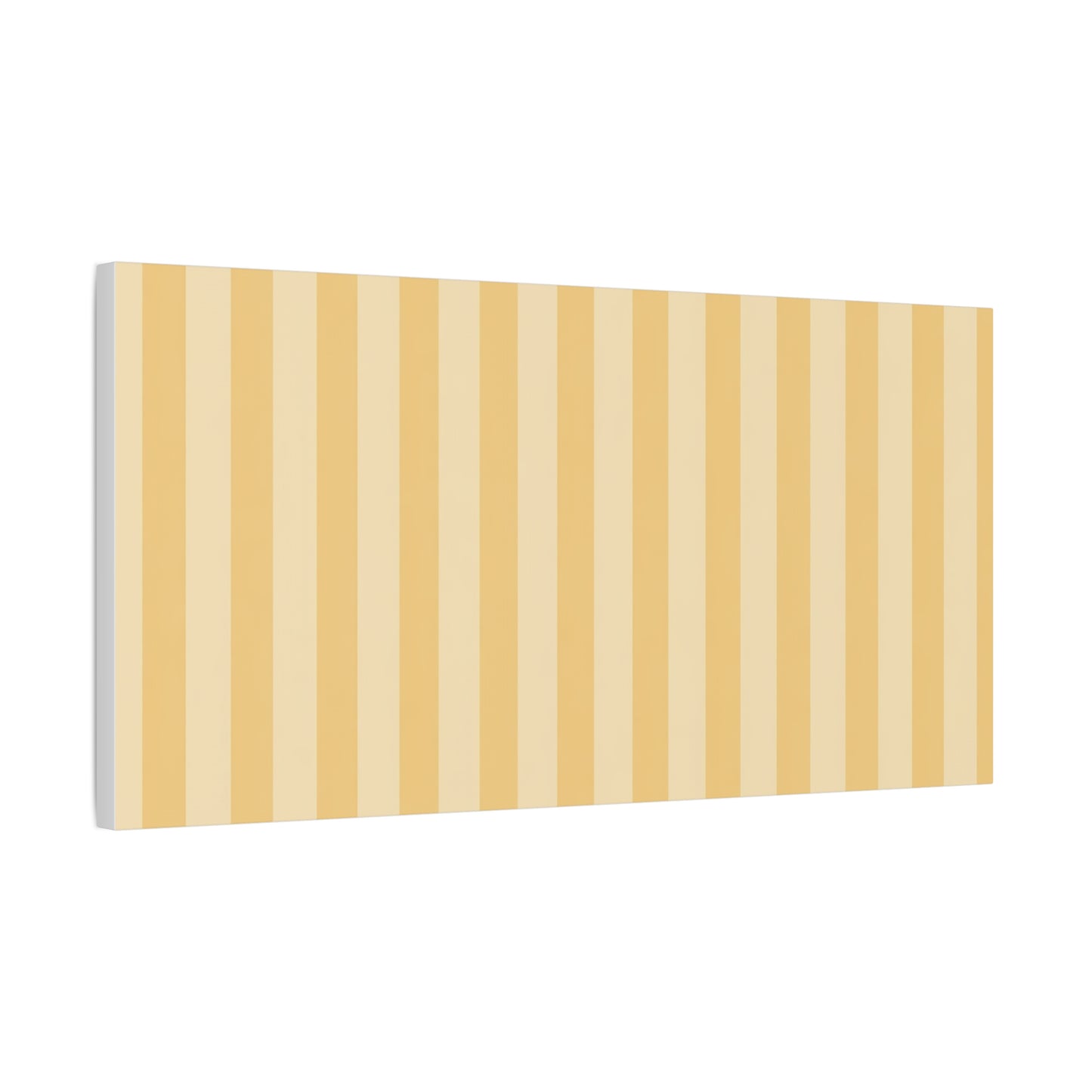 Buttercup Stripe Stretched Canvas Wall Art