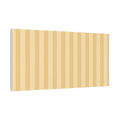 Buttercup Stripe Stretched Canvas Wall Art