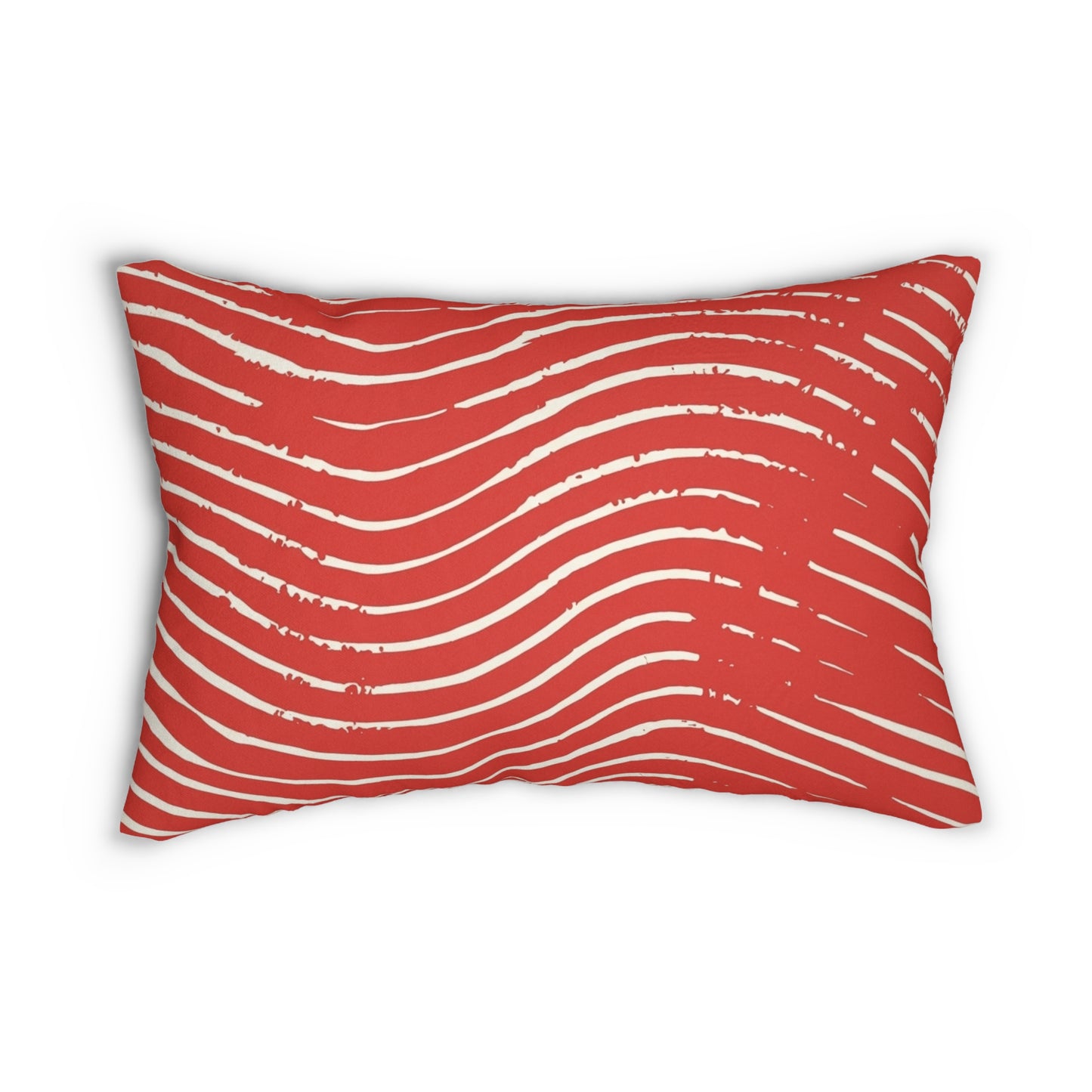 Scarlet Tide Rectangular Throw Pillow