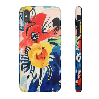 Abstract Flora Snap Phone Case