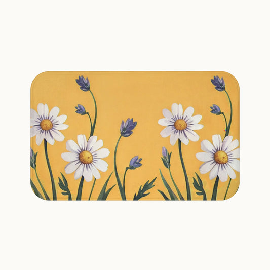 Spring Daisies Bath Mat