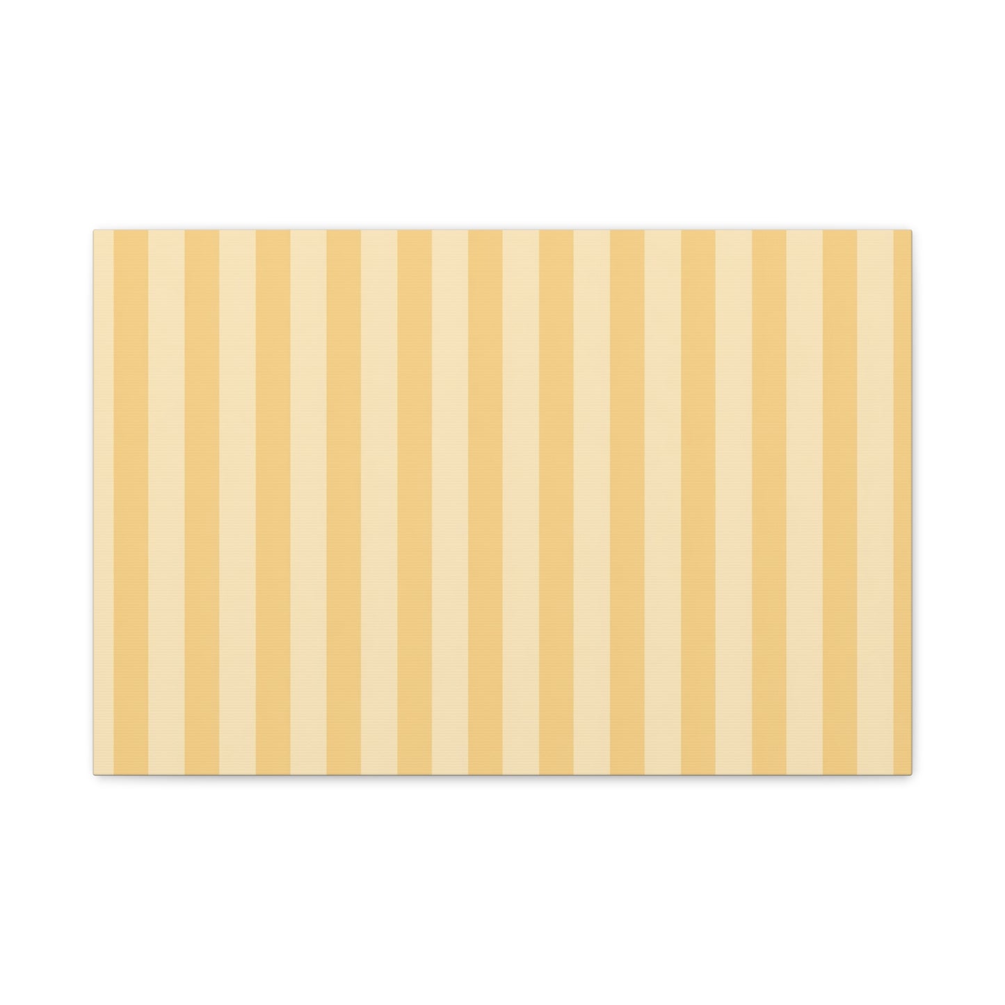 Buttercup Stripe Stretched Canvas Wall Art
