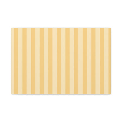 Buttercup Stripe Stretched Canvas Wall Art