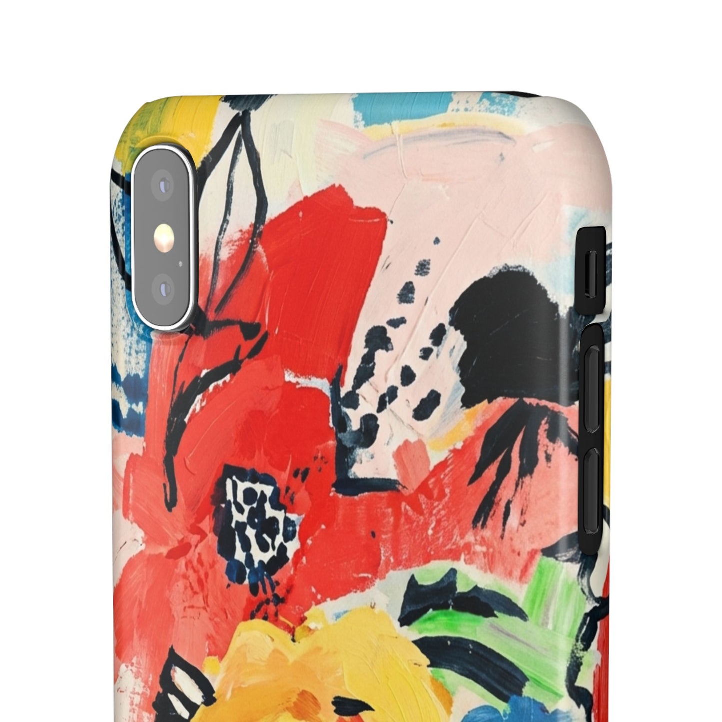 Abstract Flora Snap Phone Case