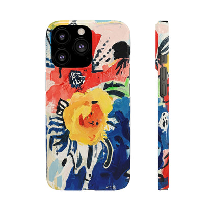 Abstract Flora Snap Phone Case