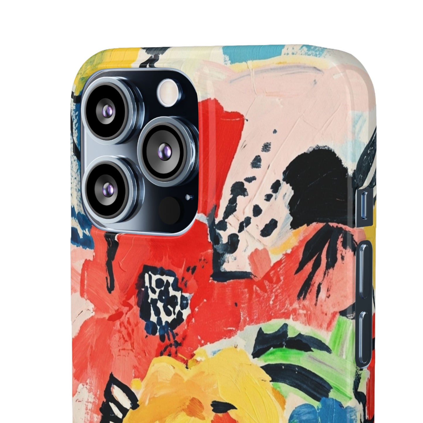 Abstract Flora Snap Phone Case