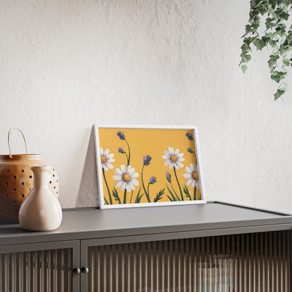 Spring Daisies Wood Framed Posters