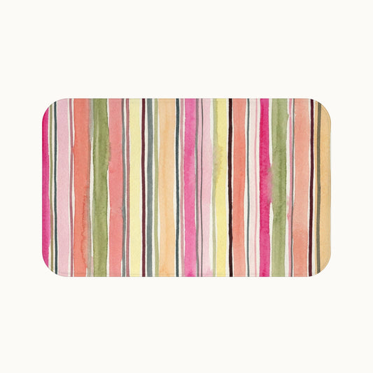Summer Stripe Bath Mat