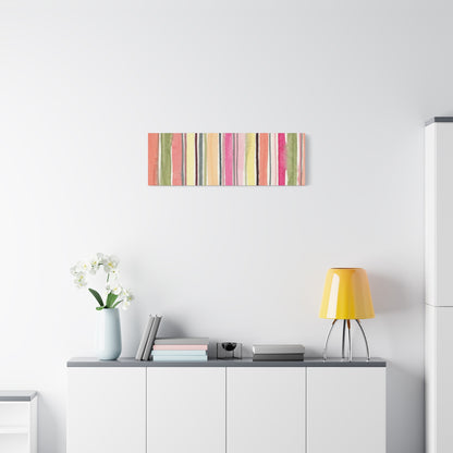 Summer Stripe Stretched Canvas Wall Art