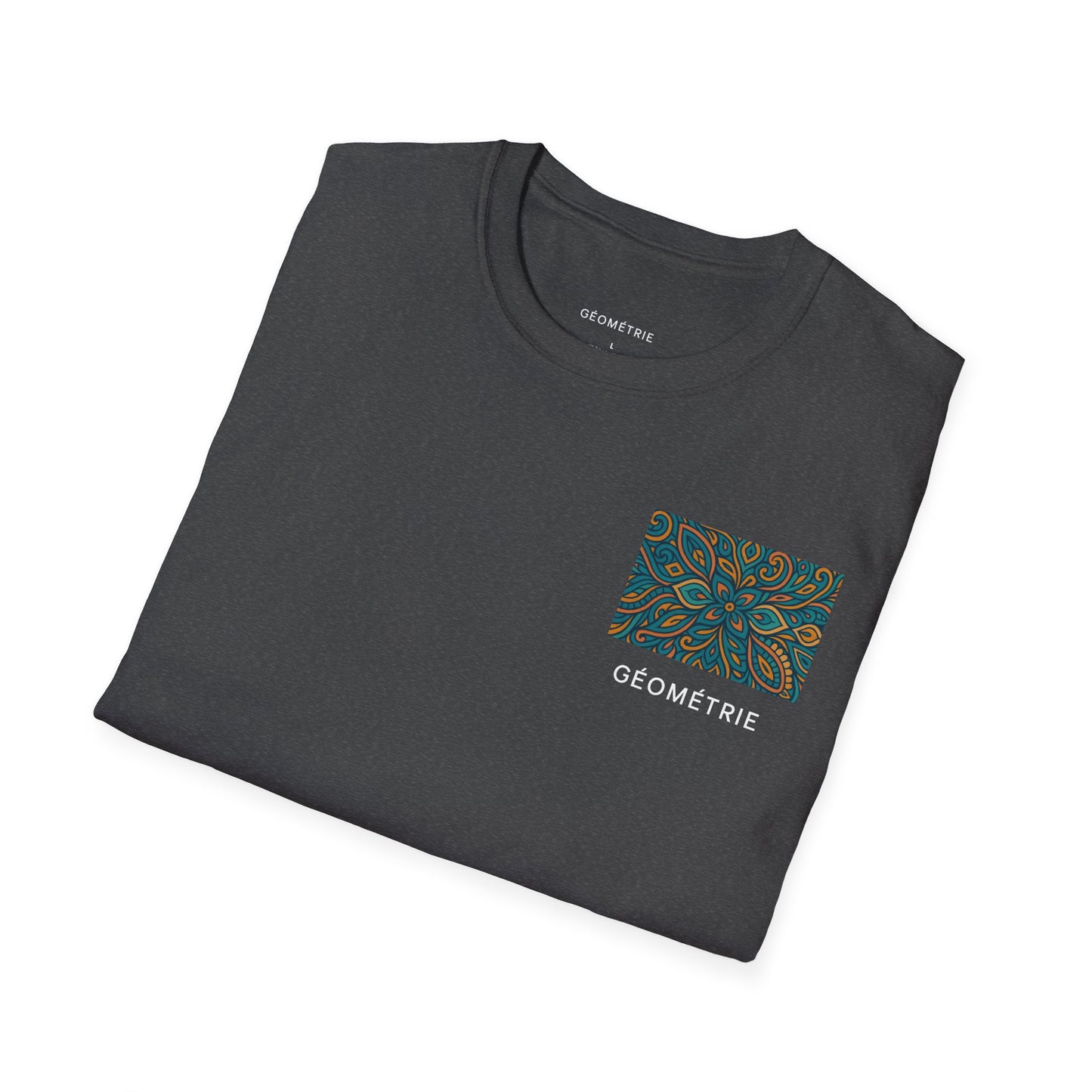 Geo Pattern Unisex Softstyle T-Shirt | Casual Everyday Tee, Graphic Shirt, Gift for Him/Her, Trendy Wear, Artsy Style (Pattern 04)