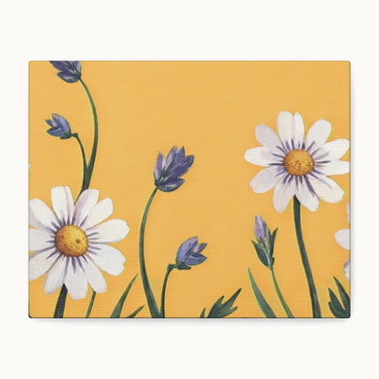 Spring Daisies Stretched Canvas Wall Art