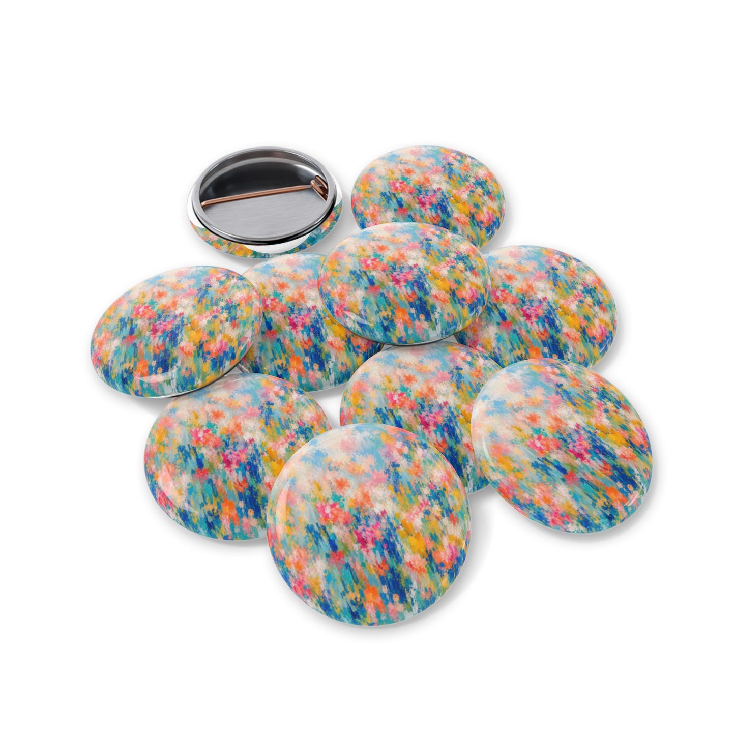 Chromatic Meadow Round Pins