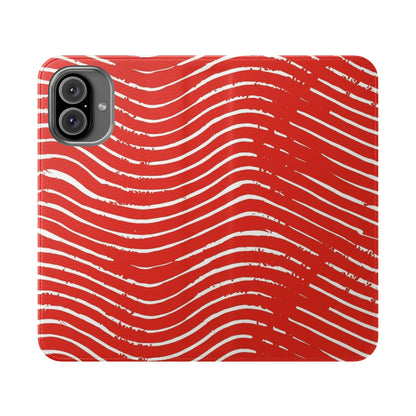 Scarlet Tide Vegan Leather Flip Case