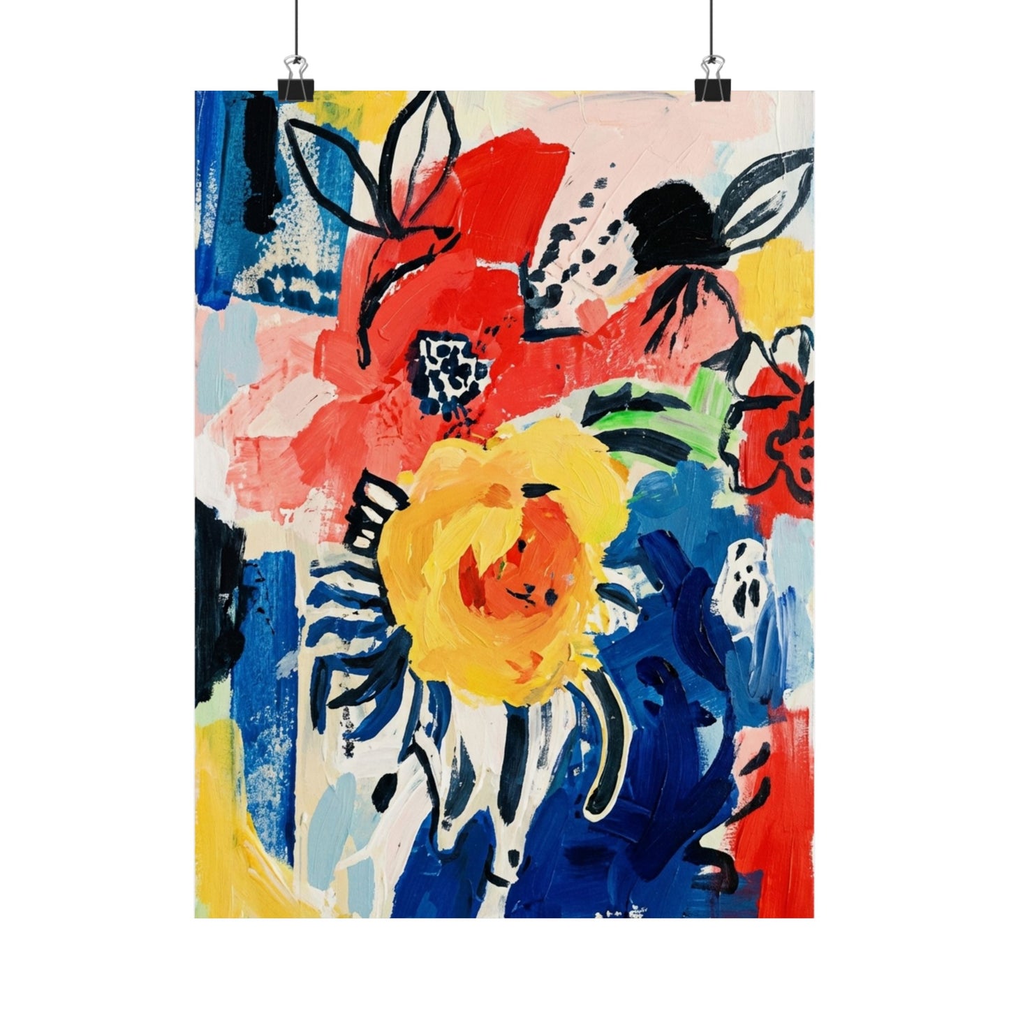Abstract Flora Art Poster