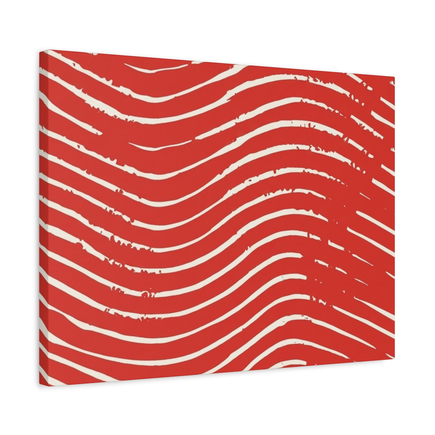 Scarlet Tide Stretched Canvas Wall Art