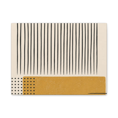 Ochre Cadence Stretched Canvas Wall Art