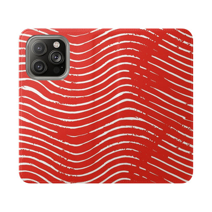 Scarlet Tide Vegan Leather Flip Case