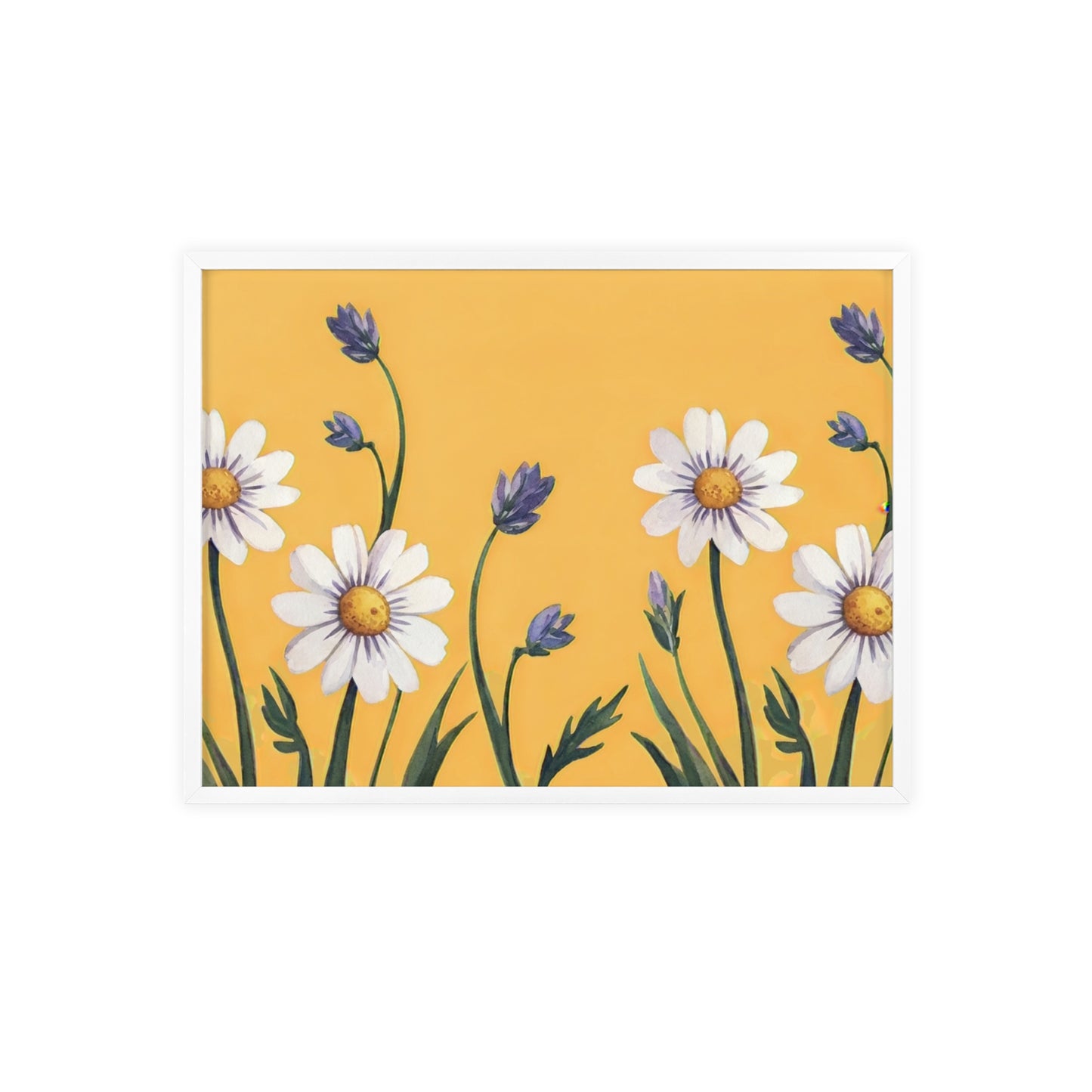 Spring Daisies Wood Framed Posters