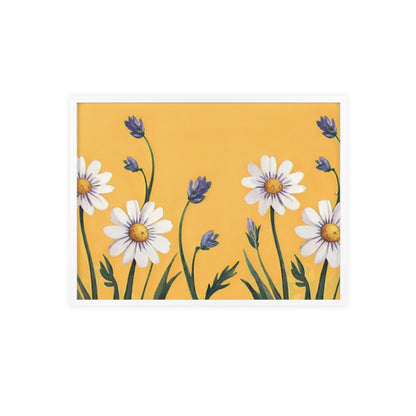Spring Daisies Wood Framed Posters