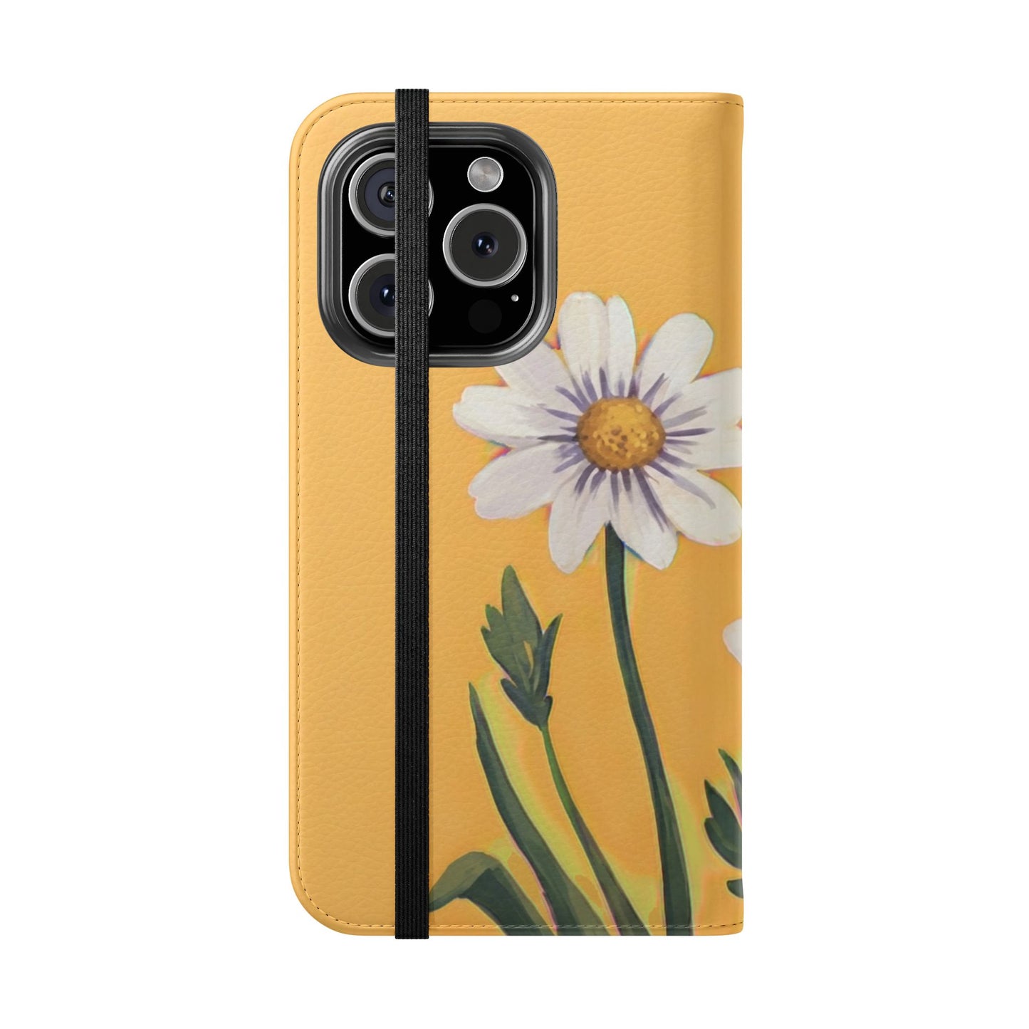 Spring Daisies Vegan Leather Flip Case