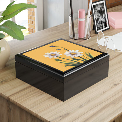 Spring Daisies Jewelry Box