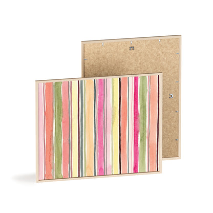 Summer Stripe Wood Framed Posters