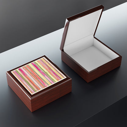 Summer Stripe Jewelry Box