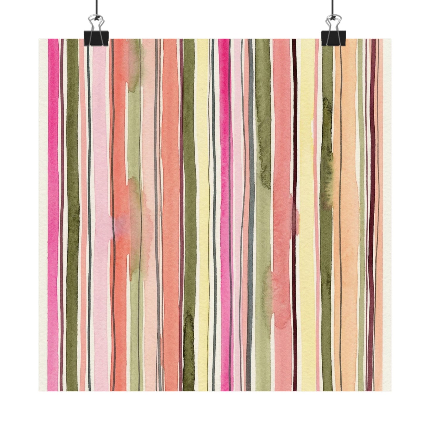 Summer Stripe Art Poster