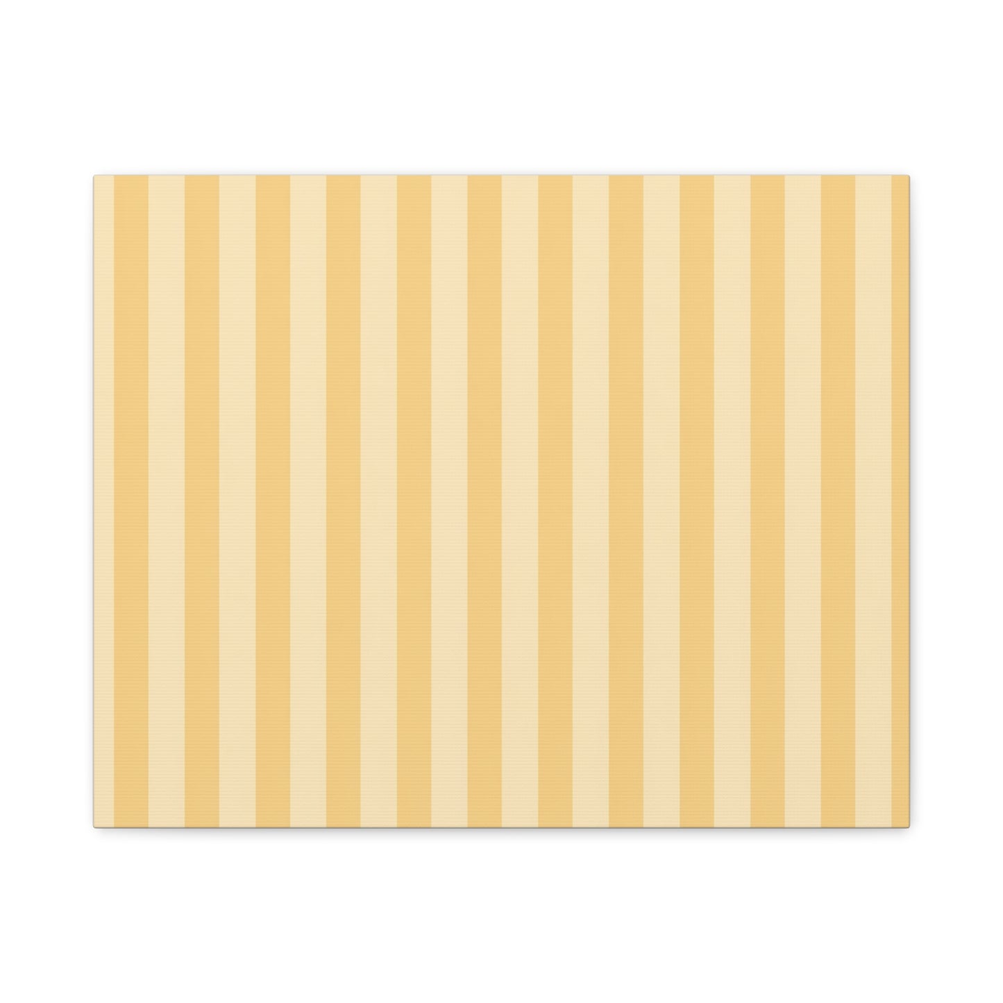 Buttercup Stripe Stretched Canvas Wall Art
